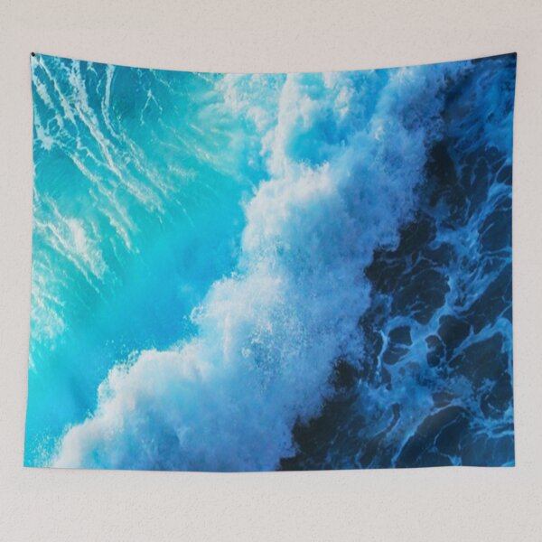 Item preview, Crashing Blue Ocean Waves designed and sold by SouthShorePics.