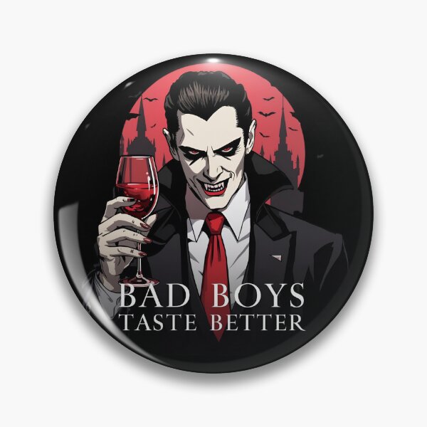 Item preview, Bad Boys Taste Better Classic Vampire | Gothic Horror Halloween Design designed and sold by Lunaria Arts.