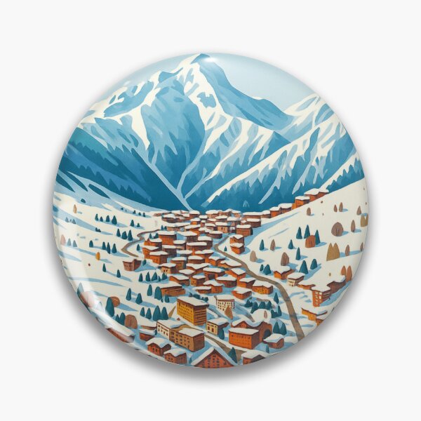 Item preview, Les 2 Alpes ski poster designed and sold by Findmeifyoucan.