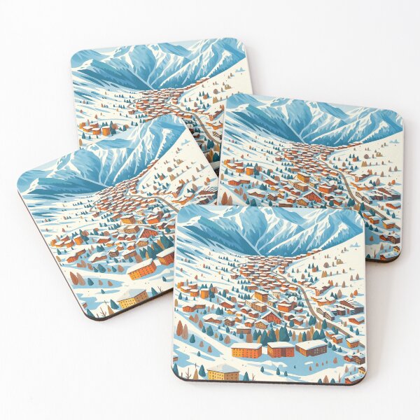 Item preview, Les 2 Alpes ski poster designed and sold by Findmeifyoucan.