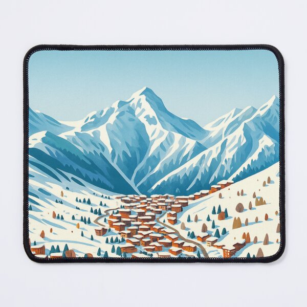 Item preview, Les 2 Alpes ski poster designed and sold by Findmeifyoucan.