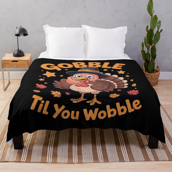 Item preview, Cute Turkey Gobble Til You Wobble Girl Toddler Thanksgiving designed and sold by KonstanKoraner.
