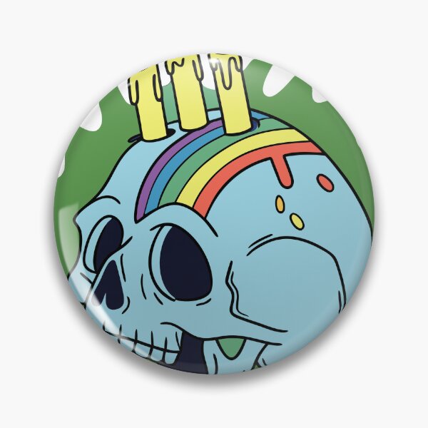 Item preview, Skull Dripping Vibrant Color Illustration designed and sold by AL AMIN.