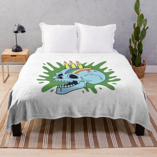 Item preview, Skull Dripping Vibrant Color Illustration designed and sold by AL AMIN.