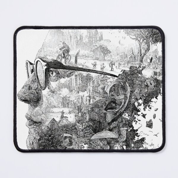 Item preview, Urban Mindscape — Black and White Double Exposure Illustration designed and sold by Moss and Moon Studio.