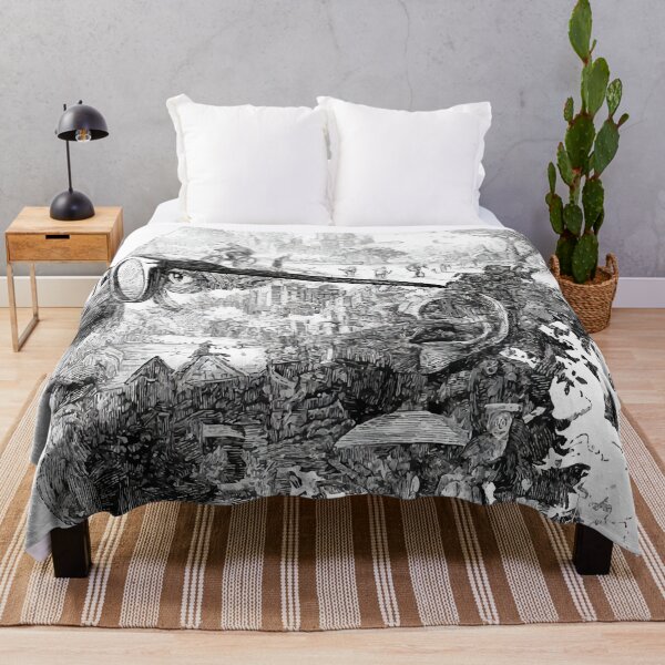 Item preview, Urban Mindscape — Black and White Double Exposure Illustration designed and sold by Moss and Moon Studio.