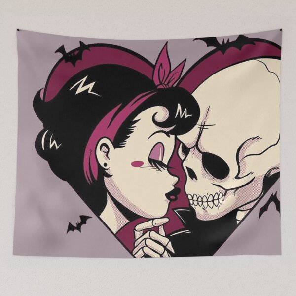 Item preview, skull halloween couple designed and sold by forestgrump.