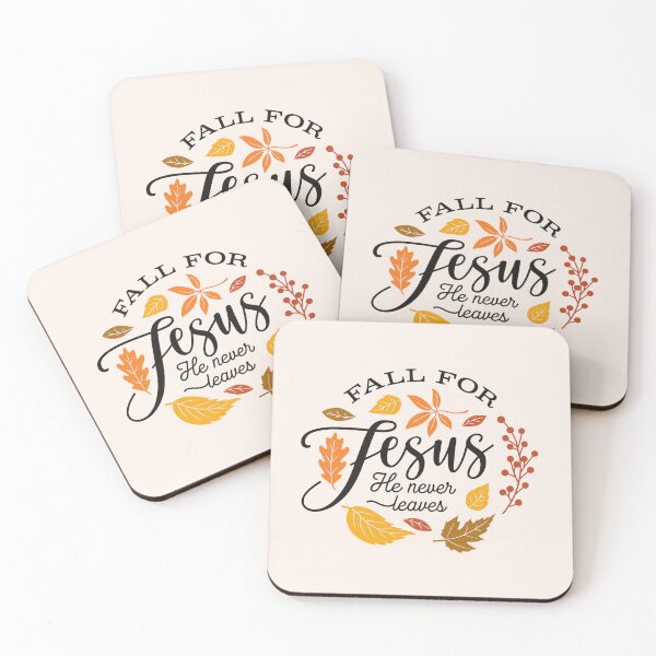 Item preview, Fall, Fall For Jesus He Never Leaves, Autumn, Thanksgiving, Fall For Jesus, Jesus designed and sold by toongstudio.