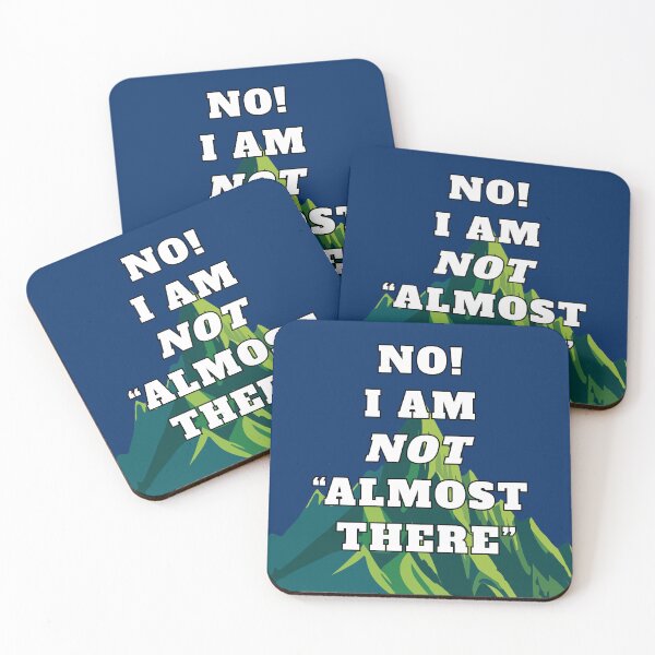 Item preview, No I Am Not Almost There Sticker designed and sold by Kathy Eager Creative.