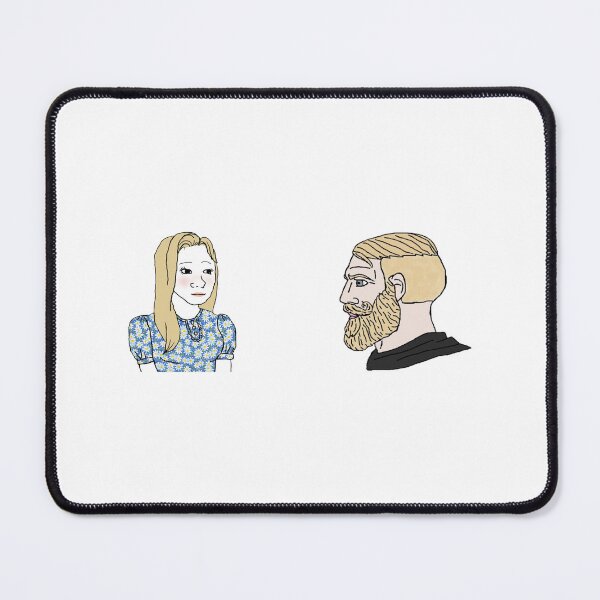Item preview, Trad Girl and Chad Meme designed and sold by CyberRex.