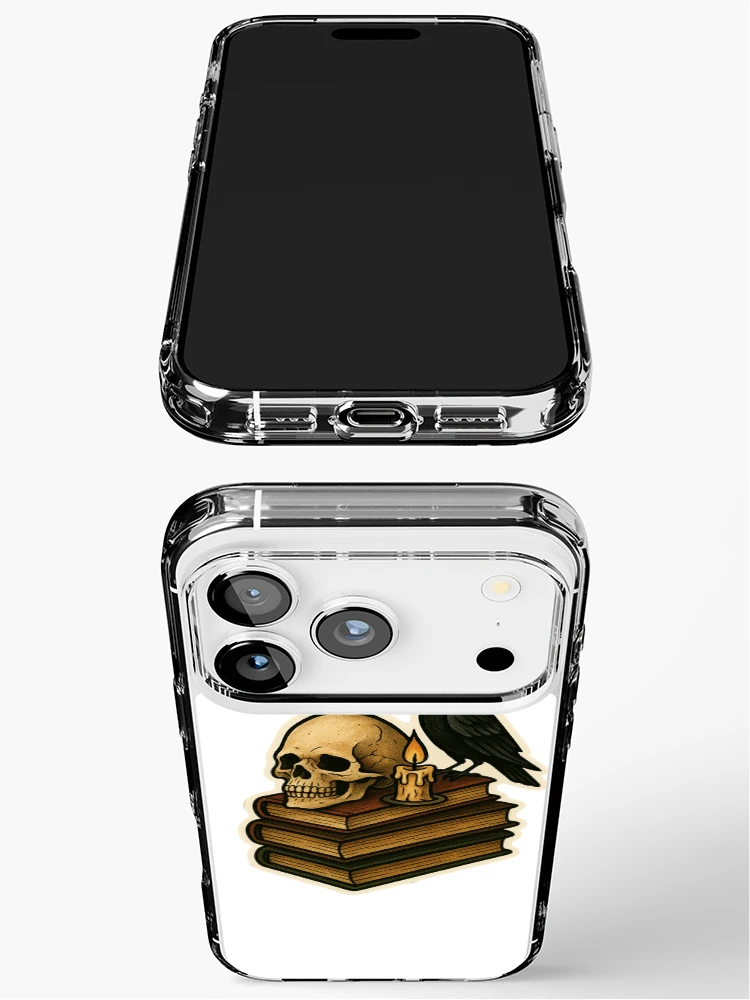 Thumbnail 3 of 5, iPhone Case, Book Stack Gothic designed and sold by RGreen101.