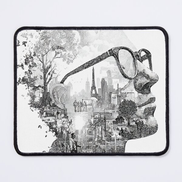 Item preview, Urban Mindscape — Black and White Double Exposure Illustration designed and sold by Moss and Moon Studio.