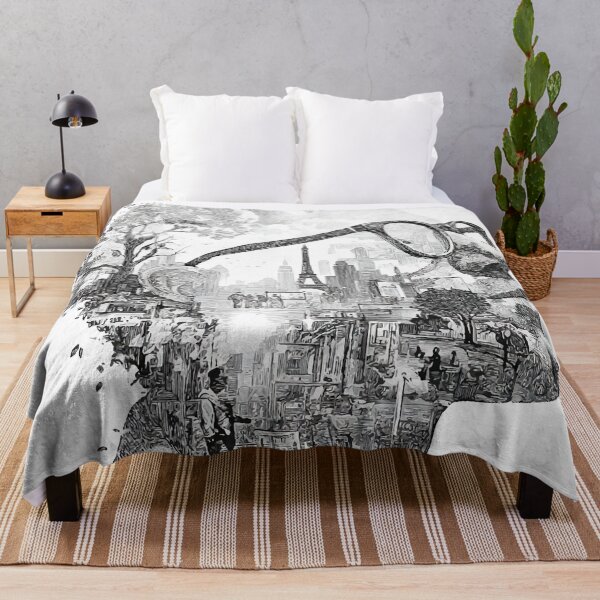Item preview, Urban Mindscape — Black and White Double Exposure Illustration designed and sold by Moss and Moon Studio.