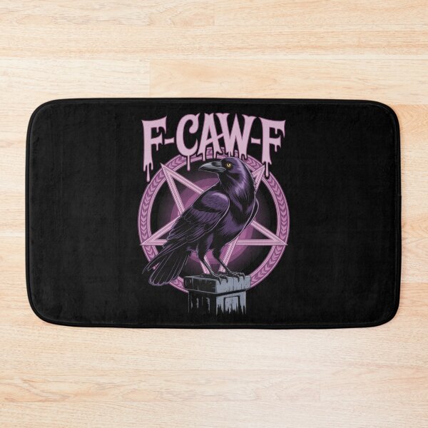 Item preview, F-CAW-F Pastel Goth Raven Pentacle Tee - Witchy Occult Pink designed and sold by DarylWelsh2024.