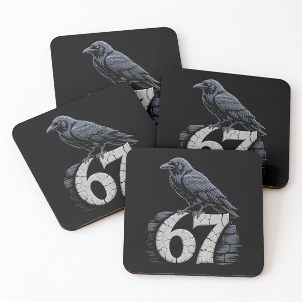 Item preview, Urban Grunge 67 Raven Crow Number Tee - Vintage Street Style designed and sold by DarylWelsh2024.