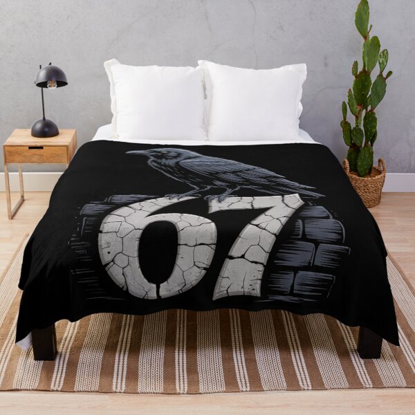 Item preview, Urban Grunge 67 Raven Crow Number Tee - Vintage Street Style designed and sold by DarylWelsh2024.