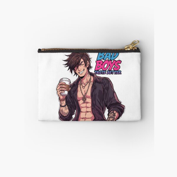 Item preview, Bad Boys Taste Better Coffee Lover | Tattooed Rebel Anime Style Design designed and sold by Lunaria Arts.