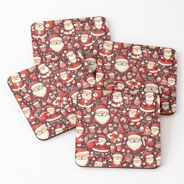 Item preview, Christmas Santa Claus Pattern No.1 designed and sold by DreamagineArtDesign.
