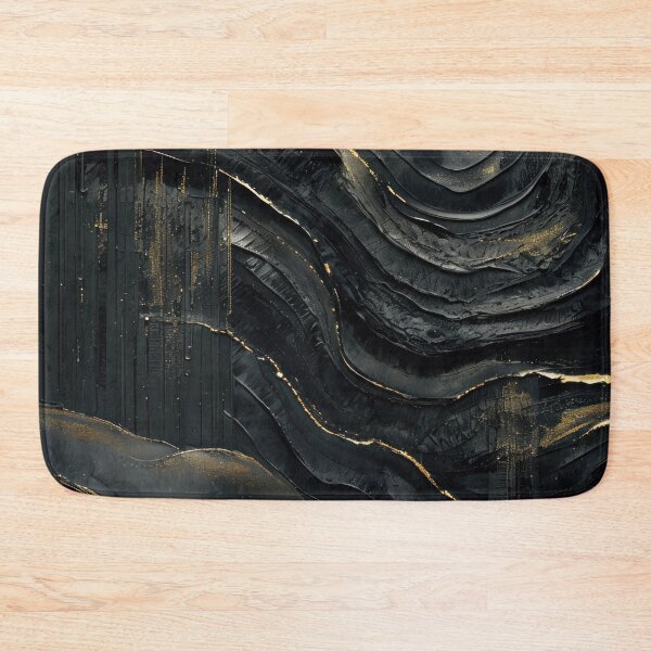 Item preview, Wavy Monochrome with Gold Highlights designed and sold by caracatita75.