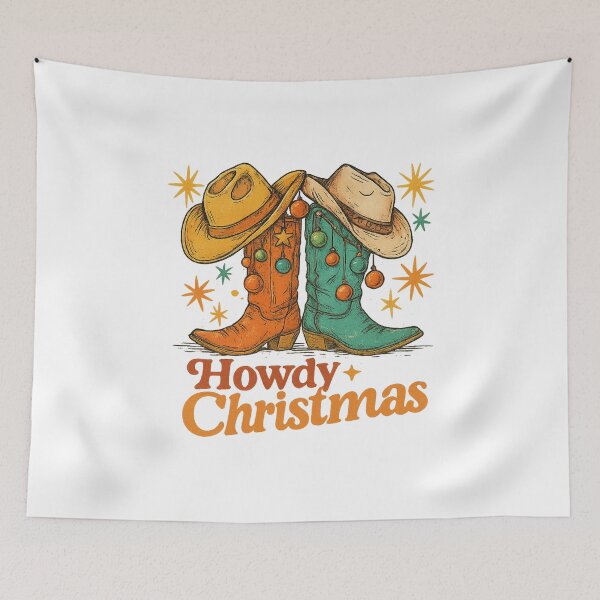 Item preview, Howdy christmas png｜christmas santa working｜merry christmas western cowgirl png｜retro christmas western png designed and sold by PixelBlooming.
