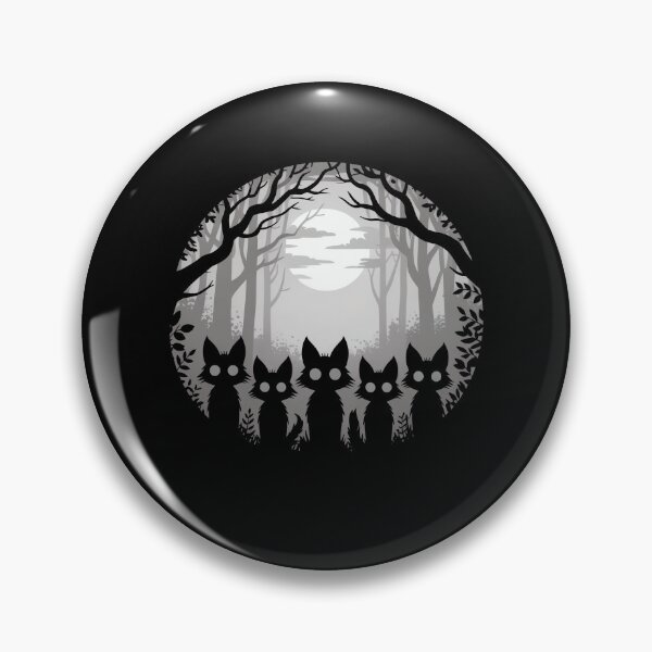 Item preview, Foxes In The Moonlight Forest Silhouette designed and sold by MooonTees.