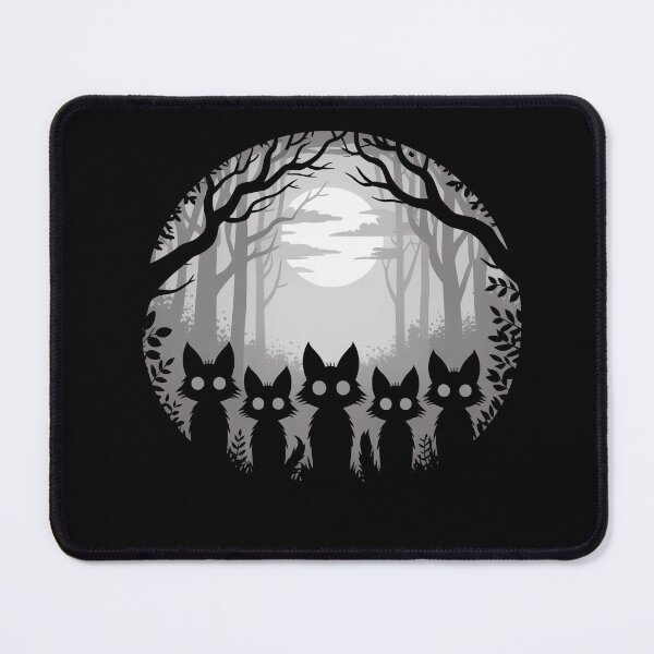 Item preview, Foxes In The Moonlight Forest Silhouette designed and sold by MooonTees.