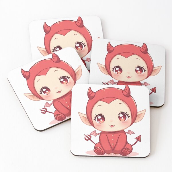 Item preview, Cute Kawaii Devil Baby designed and sold by ArtSparkCo.