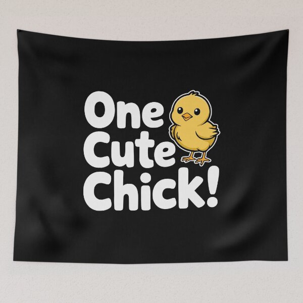 Item preview, One Cute Chick! Funny Chick Pun designed and sold by PMCreative.