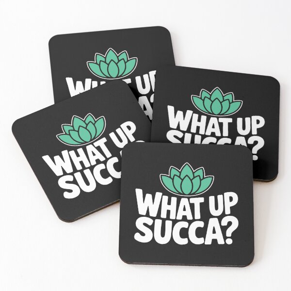 Item preview, What Up Succa! Funny Succulent Pun designed and sold by PMCreative.