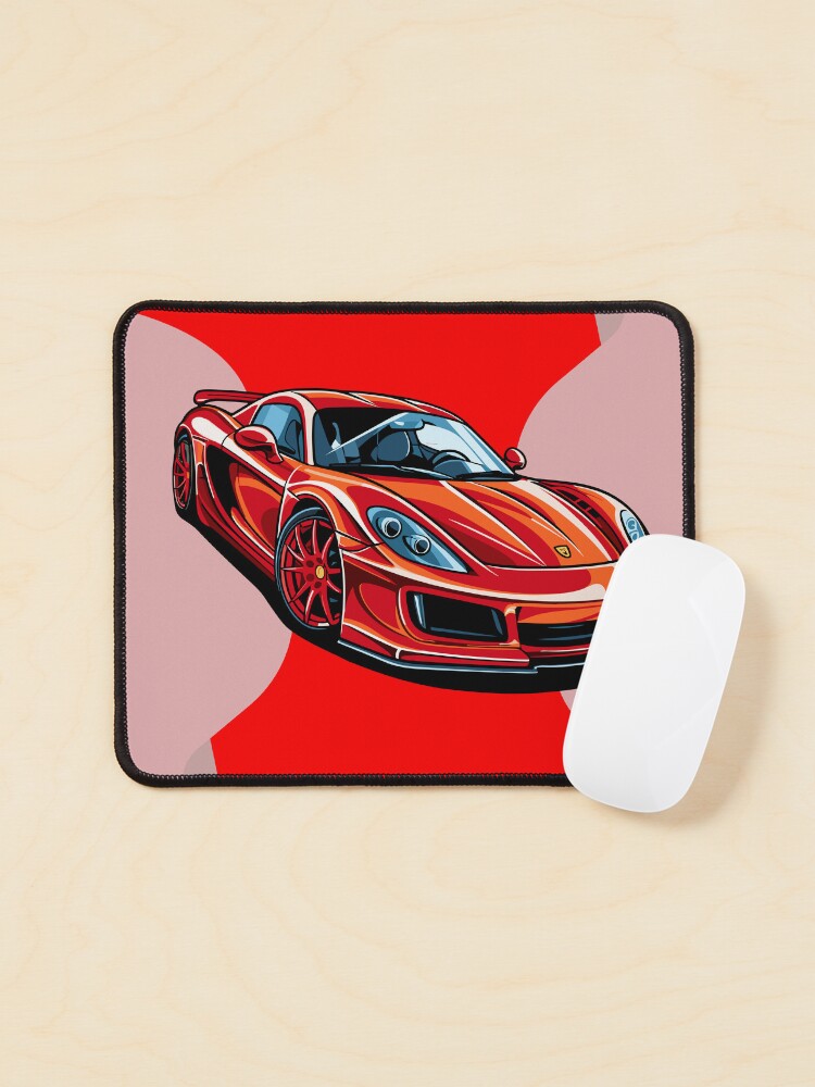 Thumbnail 1 of 5, Mouse Pad, Red Car designed and sold by lumar23.