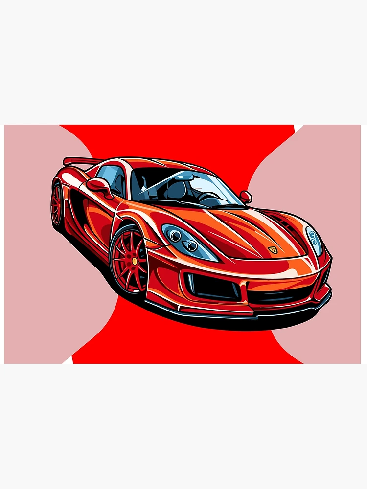 Thumbnail 4 of 4, Zipper Pouch, Red Car designed and sold by lumar23.