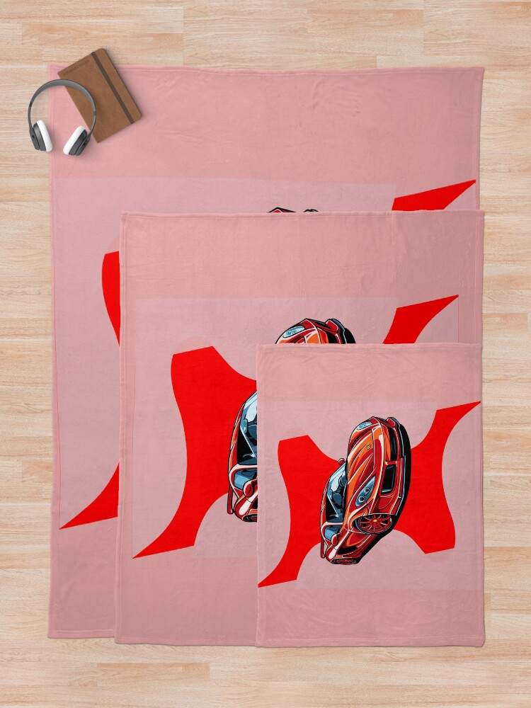 Thumbnail 5 of 6, Throw Blanket, Red Car designed and sold by lumar23.