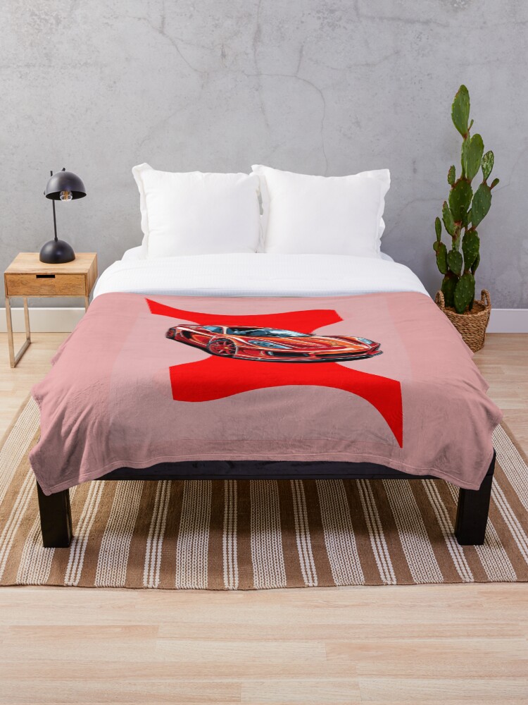 Thumbnail 1 of 6, Throw Blanket, Red Car designed and sold by lumar23.