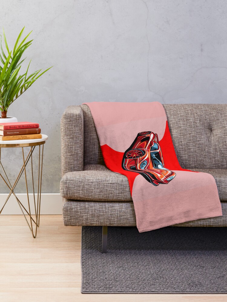 Thumbnail 2 of 6, Throw Blanket, Red Car designed and sold by lumar23.