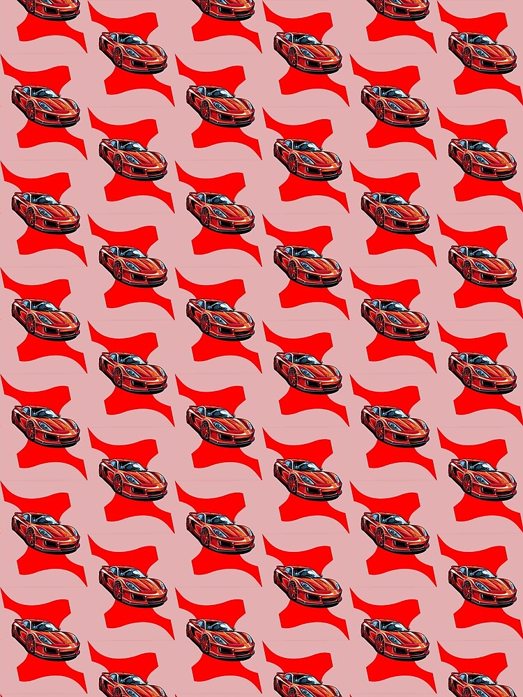 Thumbnail 3 of 3, Scarf, Red Car designed and sold by lumar23.
