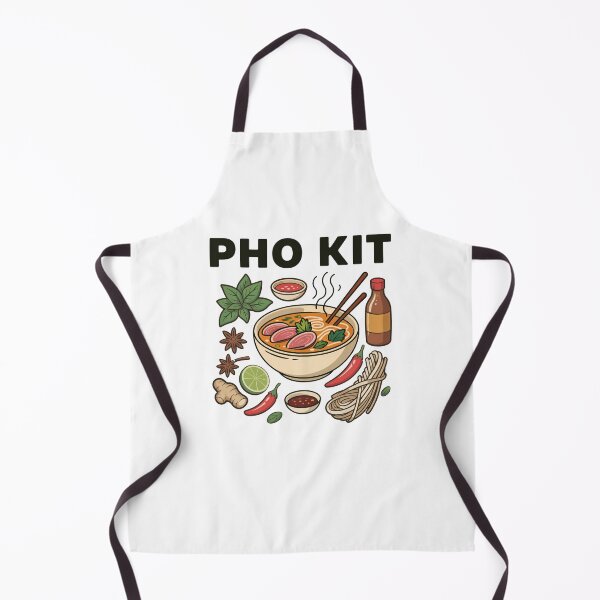 Item preview, Funny Pho Kit Noodle Bowl Pun with Ingredients Illustration designed and sold by JeniiArt.