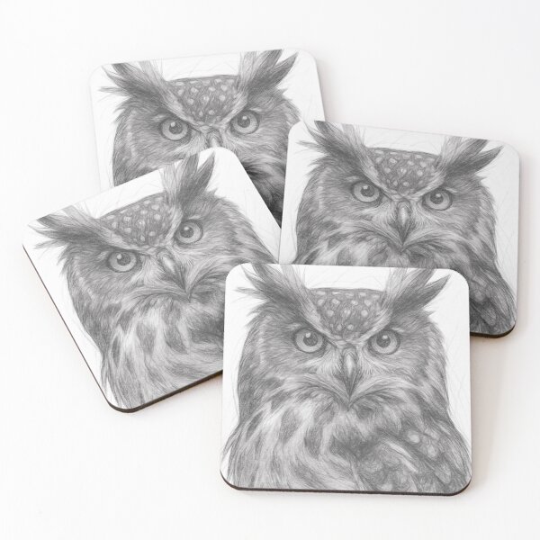 Item preview, Owl Pencil Sketch designed and sold by Leon Woods Pencil Art.