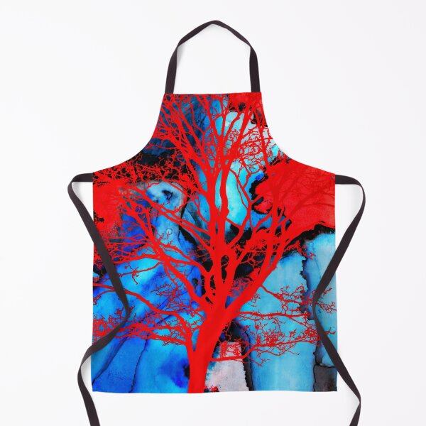 Item preview, Abstract red tree silhouette designed and sold by clarazen.