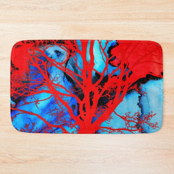 Item preview, Abstract red tree silhouette designed and sold by clarazen.