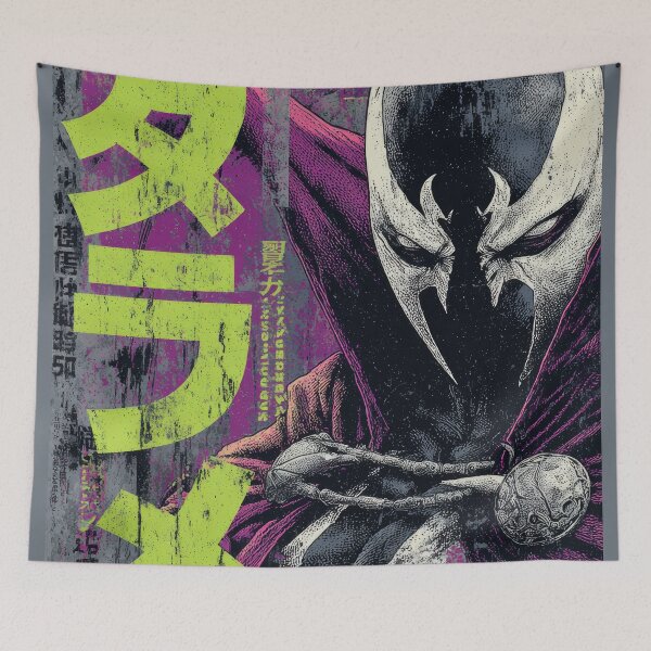 Item preview, Hell Spawn Retro Grunge Poster  designed and sold by AnimeArsenalPrints.