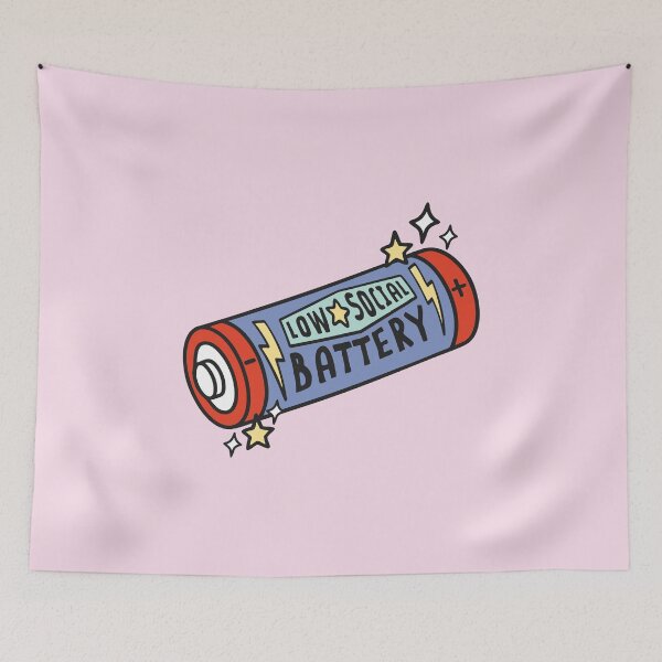 Item preview, Low Social Battery — Introvert Energy –  Self Love Edition designed and sold by HotFluff.