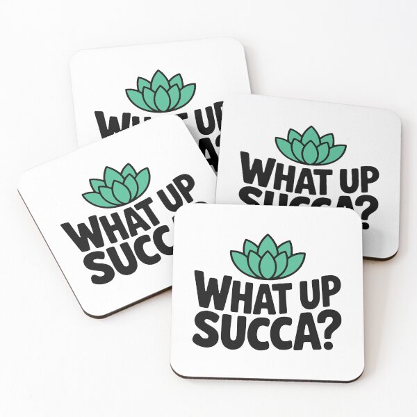 Item preview, What Up Succa! Cute Succulent Pun designed and sold by PMCreative.