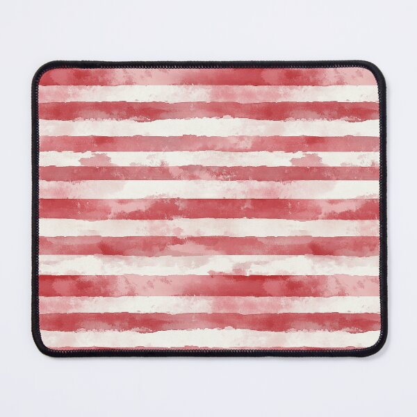 Item preview, Red White Horizontal Stripes Watercolor All Over designed and sold by Feeling Artsy.