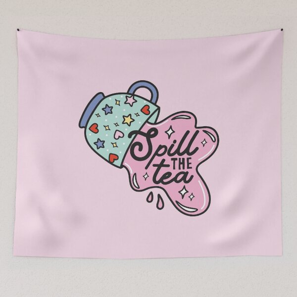 Item preview, Spill the Tea — Cute Gossip Mug Design –  Self Love Edition designed and sold by HotFluff.