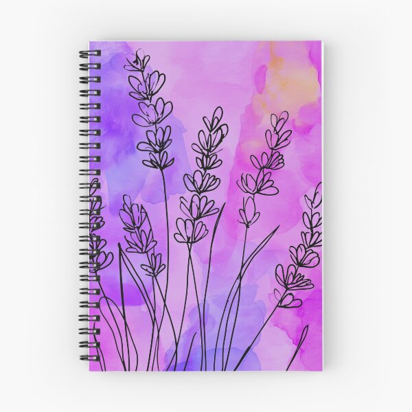Aperçu de l'œuvre Aquarelle minimaliste de fleurs de lavande créée et vendue par idtecss.