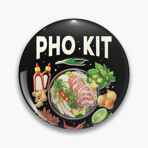Item preview, Funny Pho Kit Noodle Bowl Pun with Ingredients Illustration designed and sold by JeniiArt.