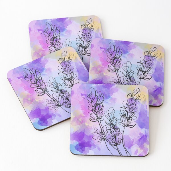 Item preview, Purple Haze Botanical Line Drawing designed and sold by idtecss.