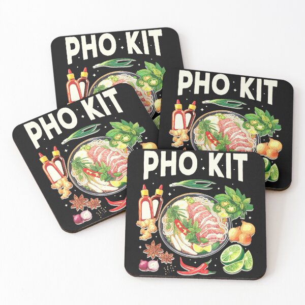 Item preview, Funny Pho Kit Noodle Bowl Pun with Ingredients Illustration designed and sold by JeniiArt.