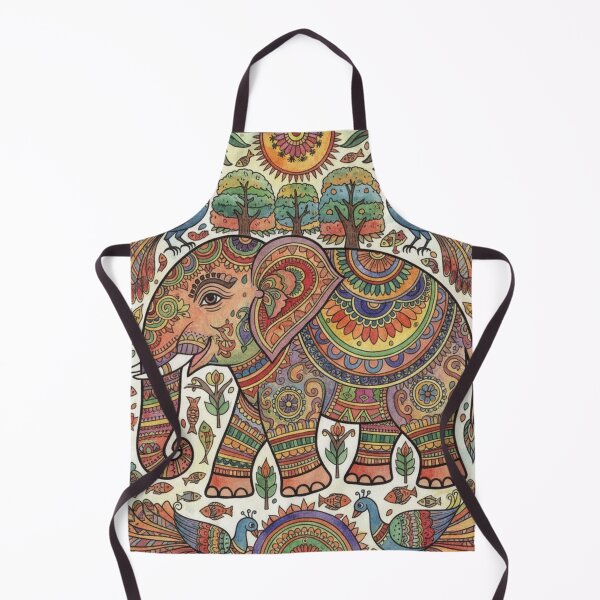 Item preview, Royal Elephant | Vibrant Madhubani Folk Art Design designed and sold by digitallyyour.