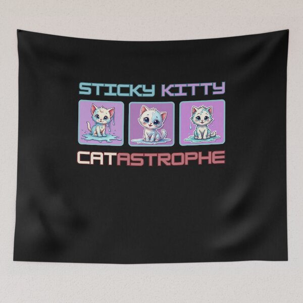 Item preview,  STICKY KITTY CAT CATASTROPHE  designed and sold by aledfychan.